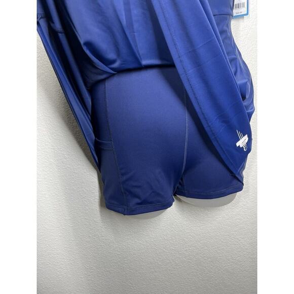 Prince Pickleball Women's Cross-Back Skort Pleated Dress Small Navy White - Picture 3 of 6